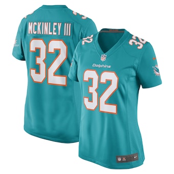 womens nike verone mckinley iii aqua miami dolphins game pla